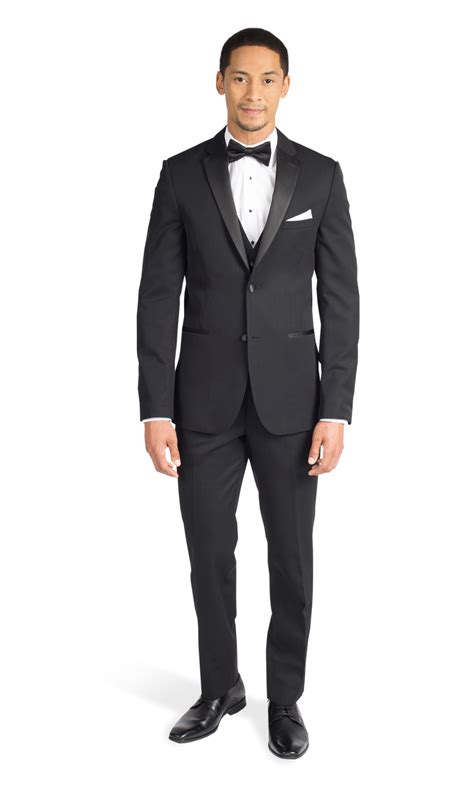 michael kors black edge notch tuxedo|Stitch & Tie Black Performance Tuxedo Wedding Tuxedo .